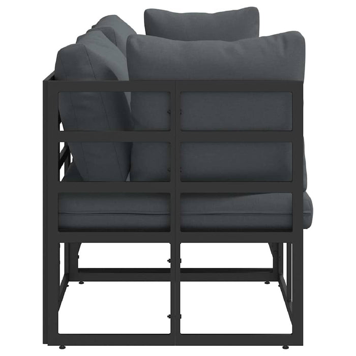 Seturi de mobilier de exterior cu pernă cu pernă 3 pcs Negru și antracit - WALTI WALTI