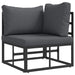 Seturi de mobilier de exterior cu pernă cu pernă 3 pcs Negru și antracit - WALTI WALTI