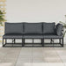 Seturi de mobilier de exterior cu pernă cu pernă 3 pcs Negru și antracit - WALTI WALTI