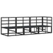 Seturi de mobilier de exterior cu pernă cu pernă 3 pcs Negru și antracit - WALTI WALTI