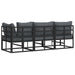 Seturi de mobilier de exterior cu pernă cu pernă 3 pcs Negru și antracit - WALTI WALTI