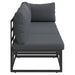 Seturi de mobilier de exterior cu pernă cu pernă 3 pcs Negru și antracit - WALTI WALTI