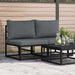 Seturi de mobilier de exterior cu pernă cu pernă 2 pcs Negru și antracit - WALTI WALTI