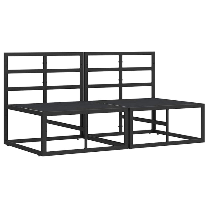 Seturi de mobilier de exterior cu pernă cu pernă 2 pcs Negru și antracit - WALTI WALTI