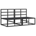 Seturi de mobilier de exterior cu pernă cu pernă 2 pcs Negru și antracit - WALTI WALTI