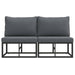 Seturi de mobilier de exterior cu pernă cu pernă 2 pcs Negru și antracit - WALTI WALTI