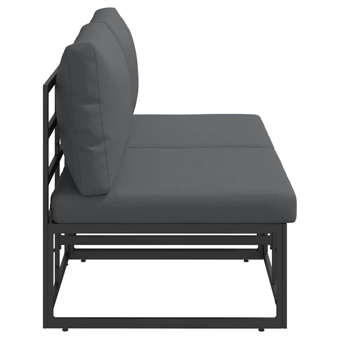 Seturi de mobilier de exterior cu pernă cu pernă 2 pcs Negru și antracit - WALTI WALTI