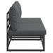 Seturi de mobilier de exterior cu pernă cu pernă 2 pcs Negru și antracit - WALTI WALTI