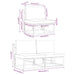 Seturi de mobilier de exterior cu pernă cu pernă 2 pcs Negru și antracit - WALTI WALTI