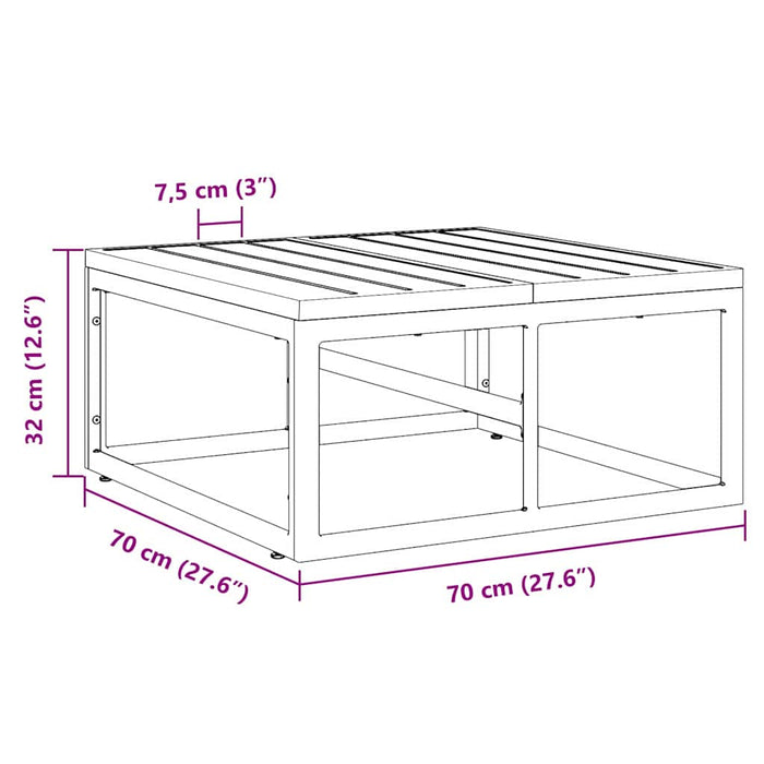 Seturi de mobilier de exterior Negru Oţel - WALTI WALTI