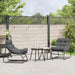 Mobilier de grădină cu pernă 2 pcs Negru 60,5 x 81 x 71 cm - WALTI WALTI