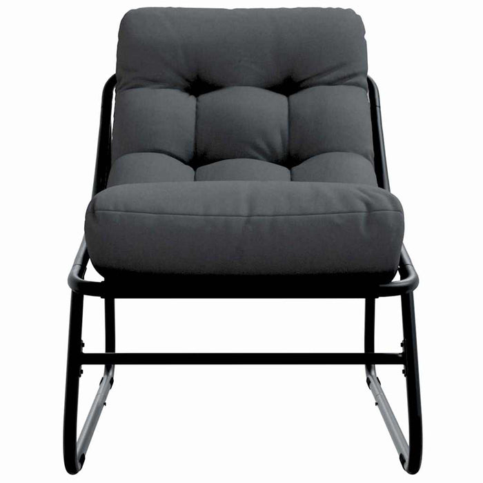 Mobilier de grădină cu pernă 2 pcs Negru 60,5 x 81 x 71 cm - WALTI WALTI
