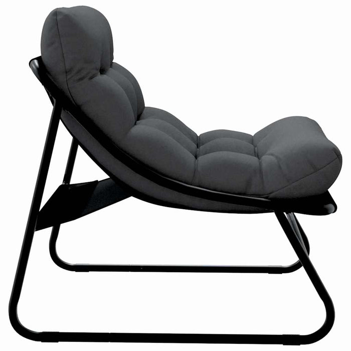 Mobilier de grădină cu pernă 2 pcs Negru 60,5 x 81 x 71 cm - WALTI WALTI