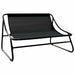 Mobilier de grădină cu pernă Negru 110 x 81 x 71 cm - WALTI WALTI