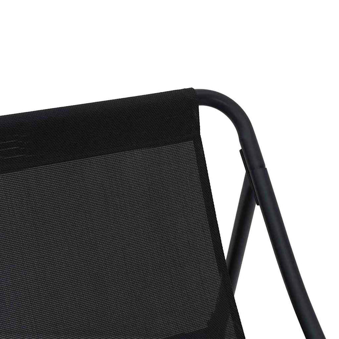 Mobilier de grădină 3 pcs Negru Oțel vopsit electrostatic - WALTI WALTI