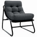 Mobilier de grădină 3 pcs Negru Oțel vopsit electrostatic - WALTI WALTI