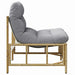 Scaun pentru Grădină 2 pcs Gri deschis 75 x 75 x 71 cm Oțel - WALTI WALTI