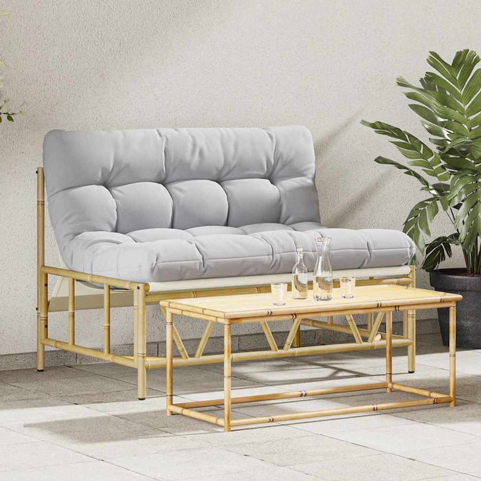 Bancă de grădină Gri deschis 110 x 75 x 71 cm Oțel - WALTI WALTI