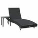 Șezlong 2 pcs Negru poliratan - WALTI WALTI