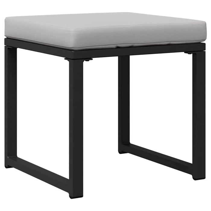 Mobilier de grădină cu pernă 4 pcs Gri deschis Poliester - WALTI WALTI
