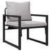 Mobilier de grădină cu pernă 4 pcs Gri deschis Poliester - WALTI WALTI