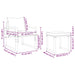 Mobilier de grădină cu pernă 4 pcs Gri deschis Poliester - WALTI WALTI
