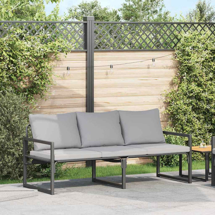 Mobilier de grădină Gri deschis 180 x 72,5 x 71 cm Poliester - WALTI WALTI