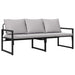 Mobilier de grădină Gri deschis 180 x 72,5 x 71 cm Poliester - WALTI WALTI