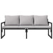 Mobilier de grădină Gri deschis 180 x 72,5 x 71 cm Poliester - WALTI WALTI