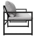 Mobilier de grădină Gri deschis 180 x 72,5 x 71 cm Poliester - WALTI WALTI
