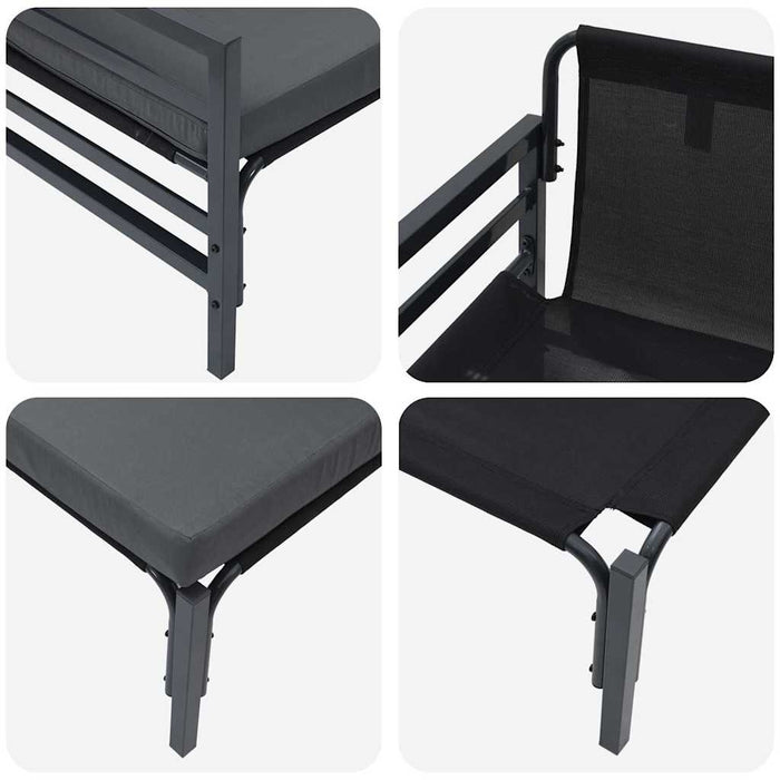 Seturi de mobilier de exterior cu pernă cu pernă 2 pcs Antracit - WALTI WALTI