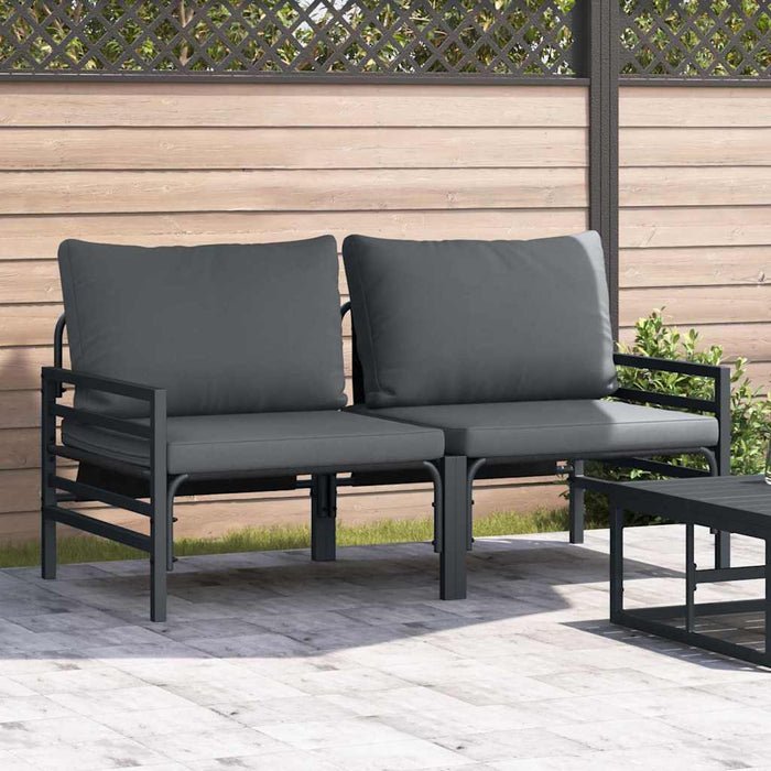 Seturi de mobilier de exterior cu pernă cu pernă 2 pcs Antracit - WALTI WALTI