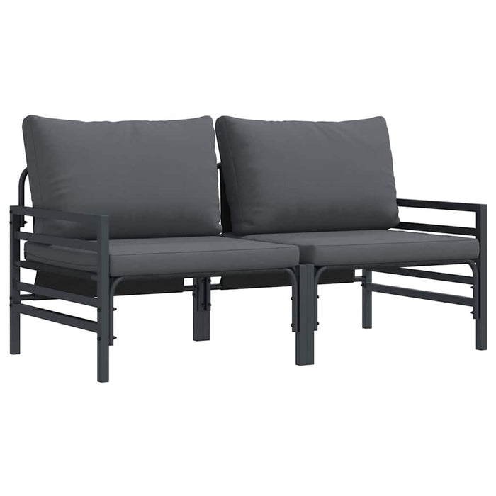 Seturi de mobilier de exterior cu pernă cu pernă 2 pcs Antracit - WALTI WALTI