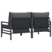 Seturi de mobilier de exterior cu pernă cu pernă 2 pcs Antracit - WALTI WALTI