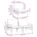 Seturi de mobilier de exterior cu pernă cu pernă 2 pcs Antracit - WALTI WALTI