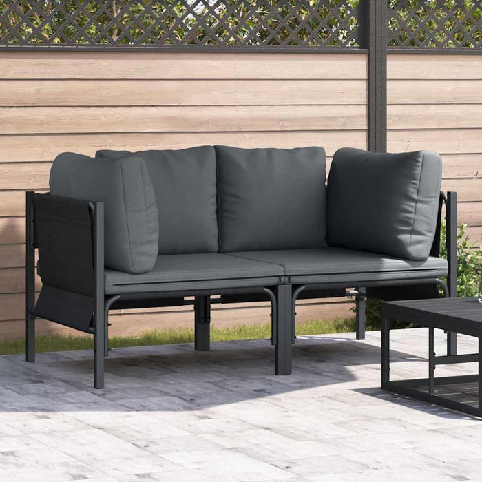 Seturi de mobilier de exterior cu pernă cu pernă 2 pcs Antracit - WALTI WALTI