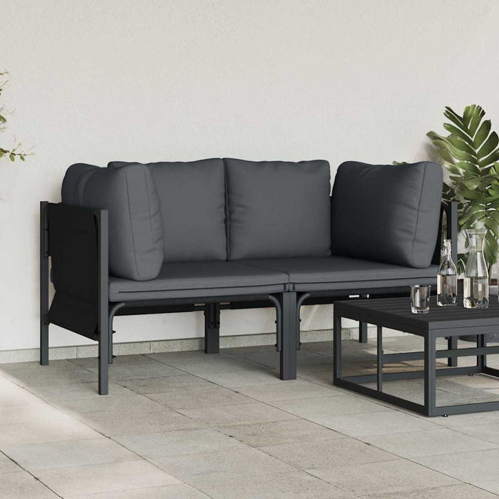 Seturi de mobilier de exterior cu pernă cu pernă 2 pcs Antracit - WALTI WALTI