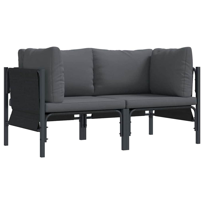 Seturi de mobilier de exterior cu pernă cu pernă 2 pcs Antracit - WALTI WALTI