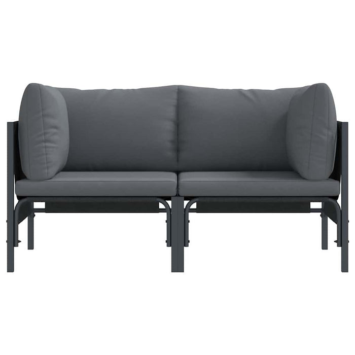 Seturi de mobilier de exterior cu pernă cu pernă 2 pcs Antracit - WALTI WALTI
