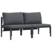 Seturi de mobilier de exterior cu pernă cu pernă 2 pcs Antracit - WALTI WALTI