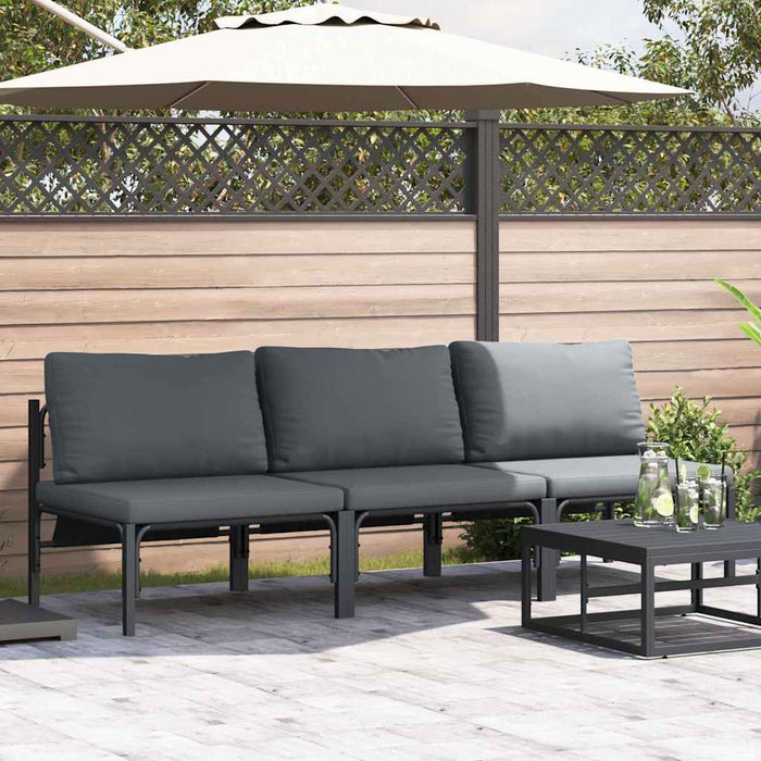 Seturi de mobilier de exterior cu pernă cu pernă 3 pcs Antracit - WALTI WALTI
