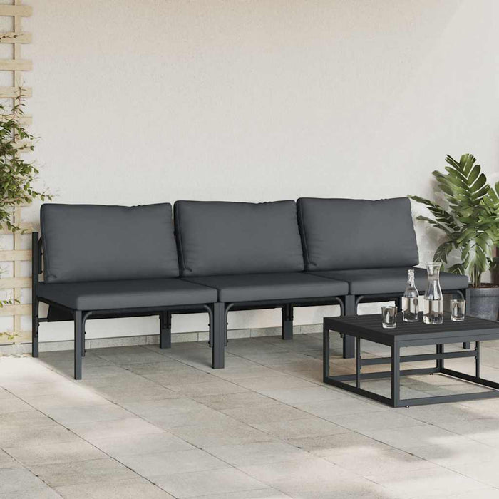 Seturi de mobilier de exterior cu pernă cu pernă 3 pcs Antracit - WALTI WALTI
