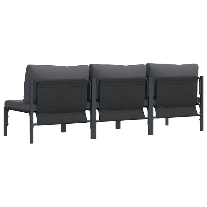 Seturi de mobilier de exterior cu pernă cu pernă 3 pcs Antracit - WALTI WALTI