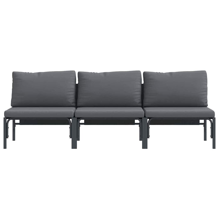 Seturi de mobilier de exterior cu pernă cu pernă 3 pcs Antracit - WALTI WALTI