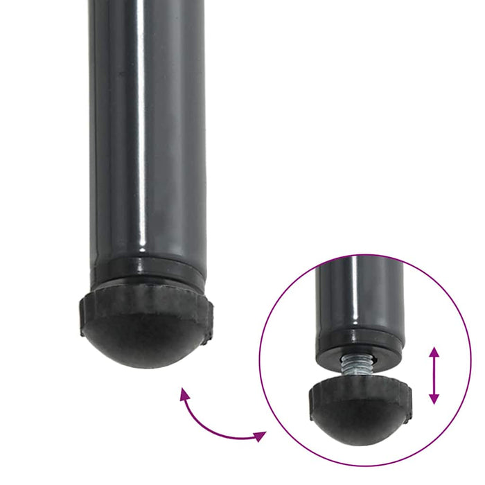 Set de masă pentru grădină 3 pcs Negru, Antracit - WALTI WALTI