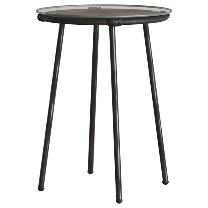 Set de masă pentru grădină 3 pcs Negru, Antracit - WALTI WALTI
