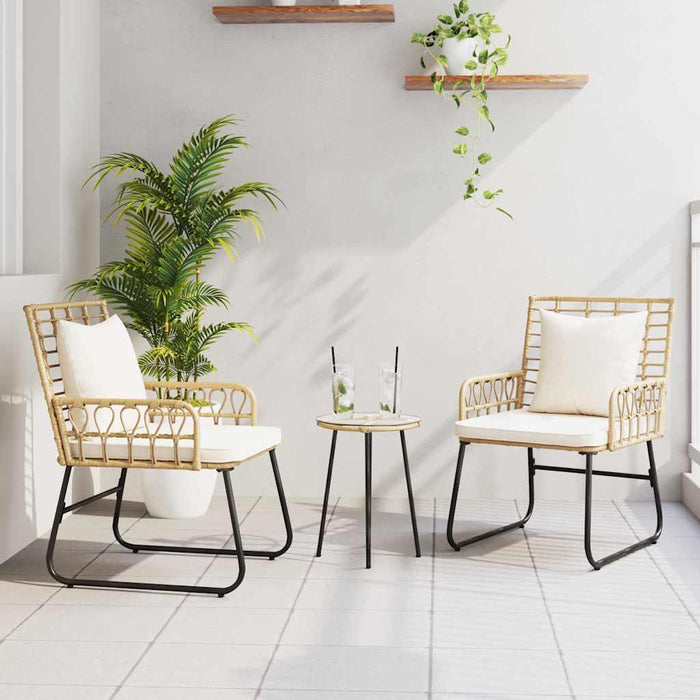 Set de masă pentru grădină 3 pcs Negru, Antracit - WALTI WALTI