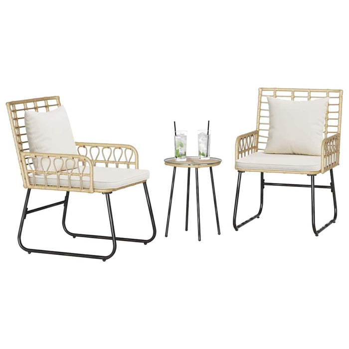 Set de masă pentru grădină 3 pcs Negru, Antracit - WALTI WALTI
