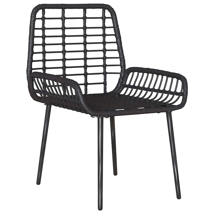 Set de masă pentru grădină 3 pcs Negru, Antracit - WALTI WALTI