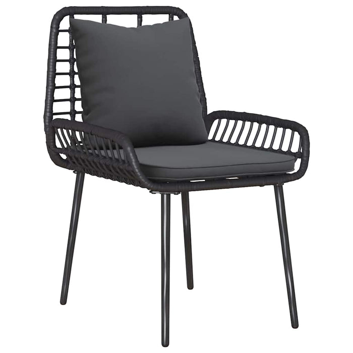 Set de masă pentru grădină 3 pcs Negru, Antracit - WALTI WALTI